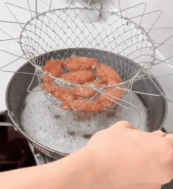 Chef Basket Deluxe Kitchen Colander Cooking Expandable