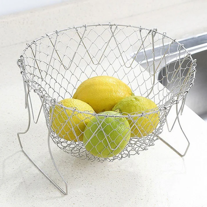 Chef Basket Deluxe Kitchen Colander Cooking Expandable